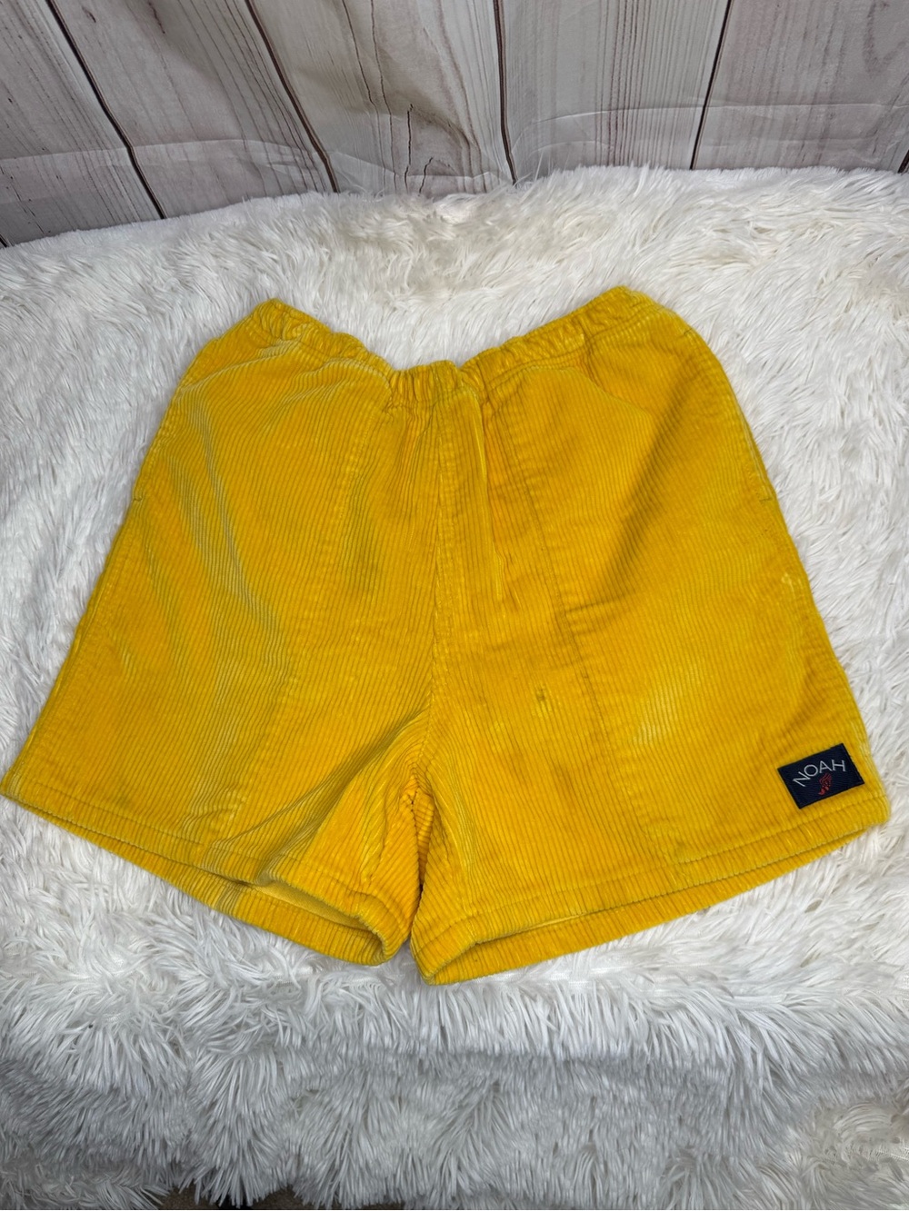 Noah NYC Men’s Corduroy Yellow shorts